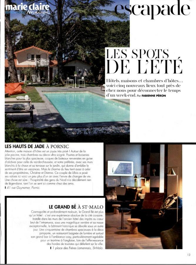 Les Hauts De Jade Maison D'Hotes Pornic Eksteriør billede